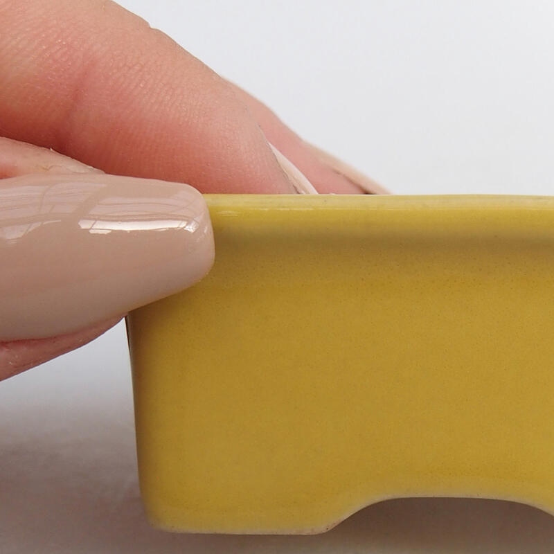 Mini bol bonsaï 6 x 4,5 x 2,5 cm, jaune