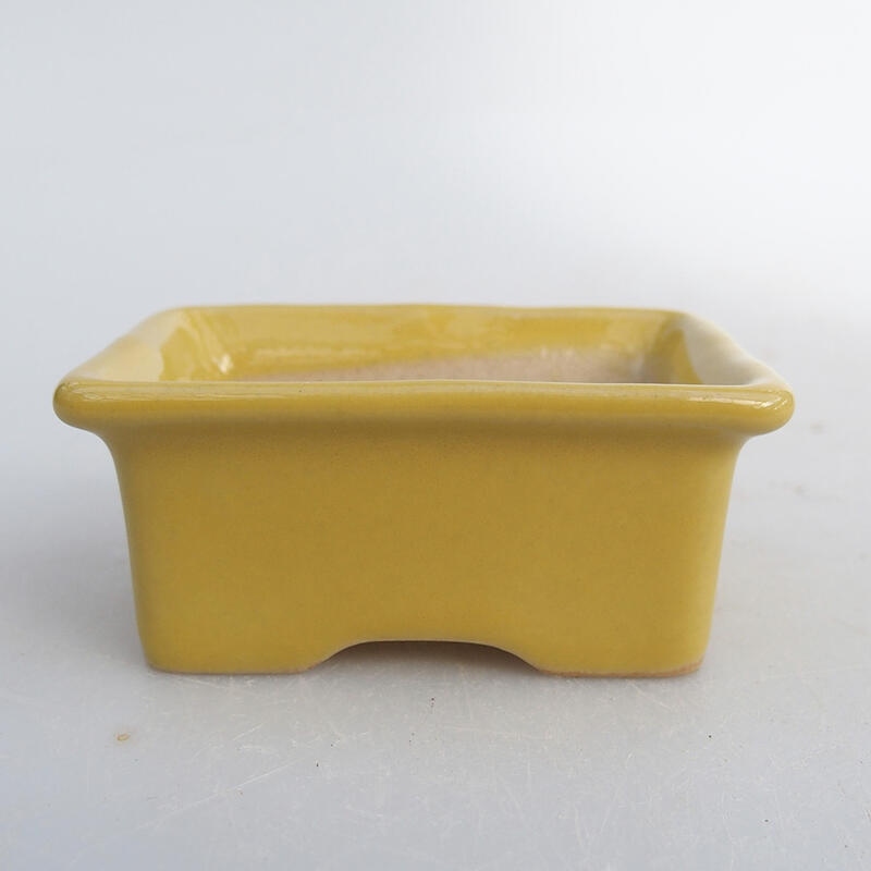 Mini bol bonsaï 6 x 4,5 x 2,5 cm, jaune