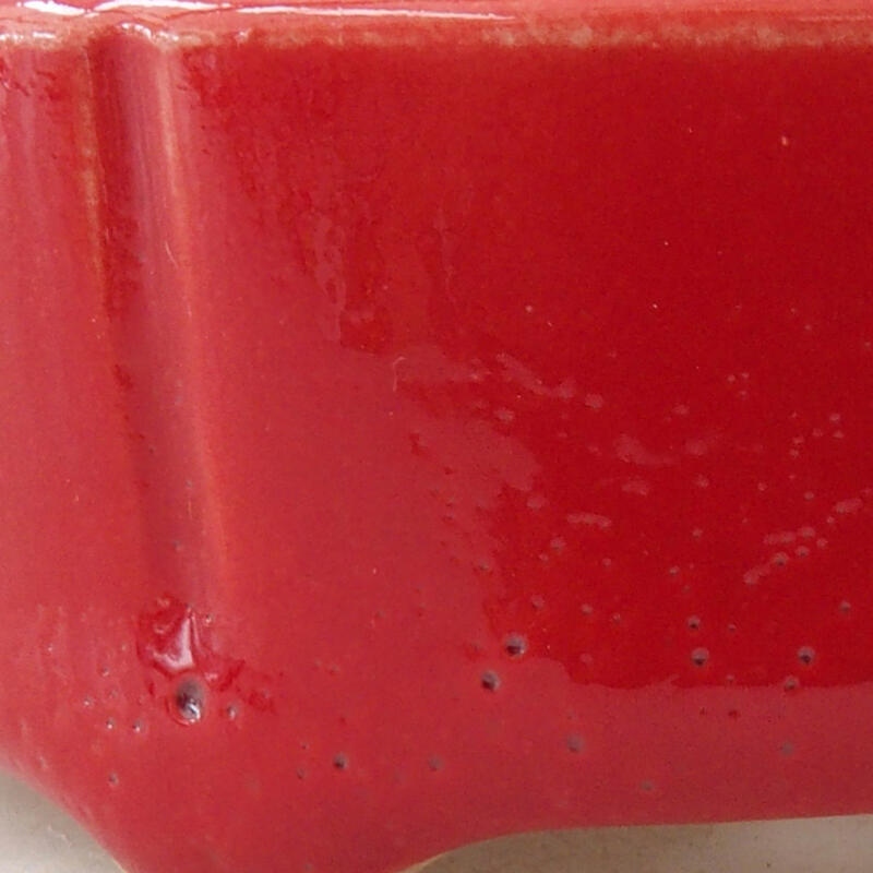 Mini bol bonsaï 7 x 7 x 3 cm, couleur rouge