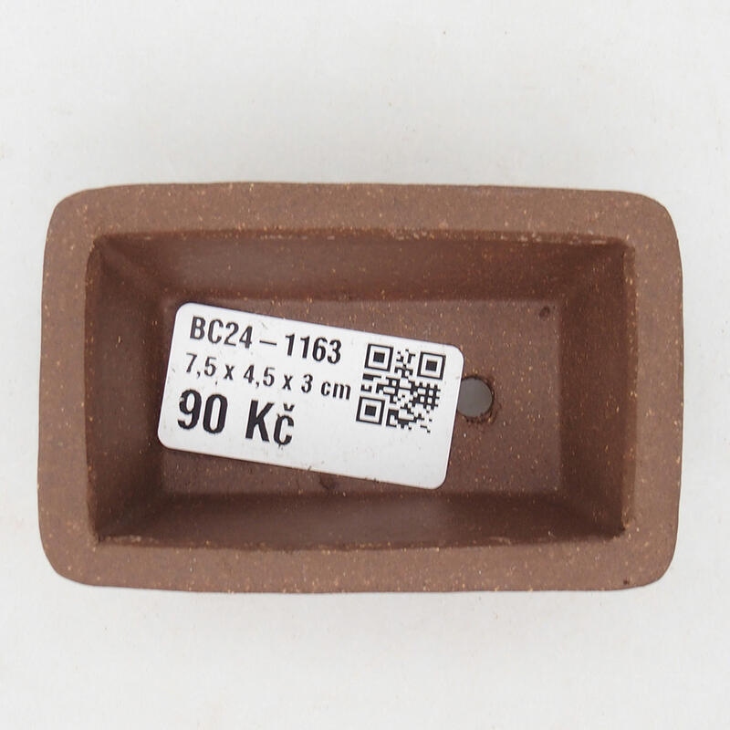 Mini bol bonsaï 8,5 x 5,5 x 2,5 cm, brun