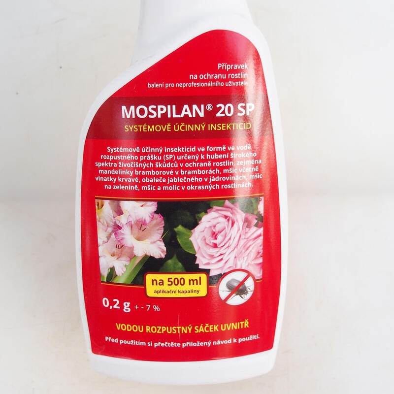 Mospilan 20SP insecticide dans un pulvérisateur de 0,5 litre