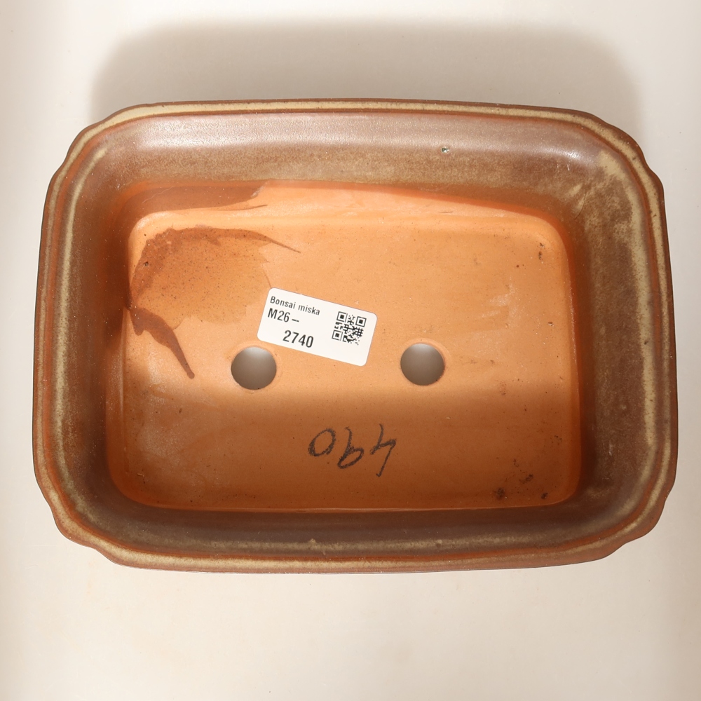 Bol en céramique  20 x 15,5 x 5,5 cm, couleur marron