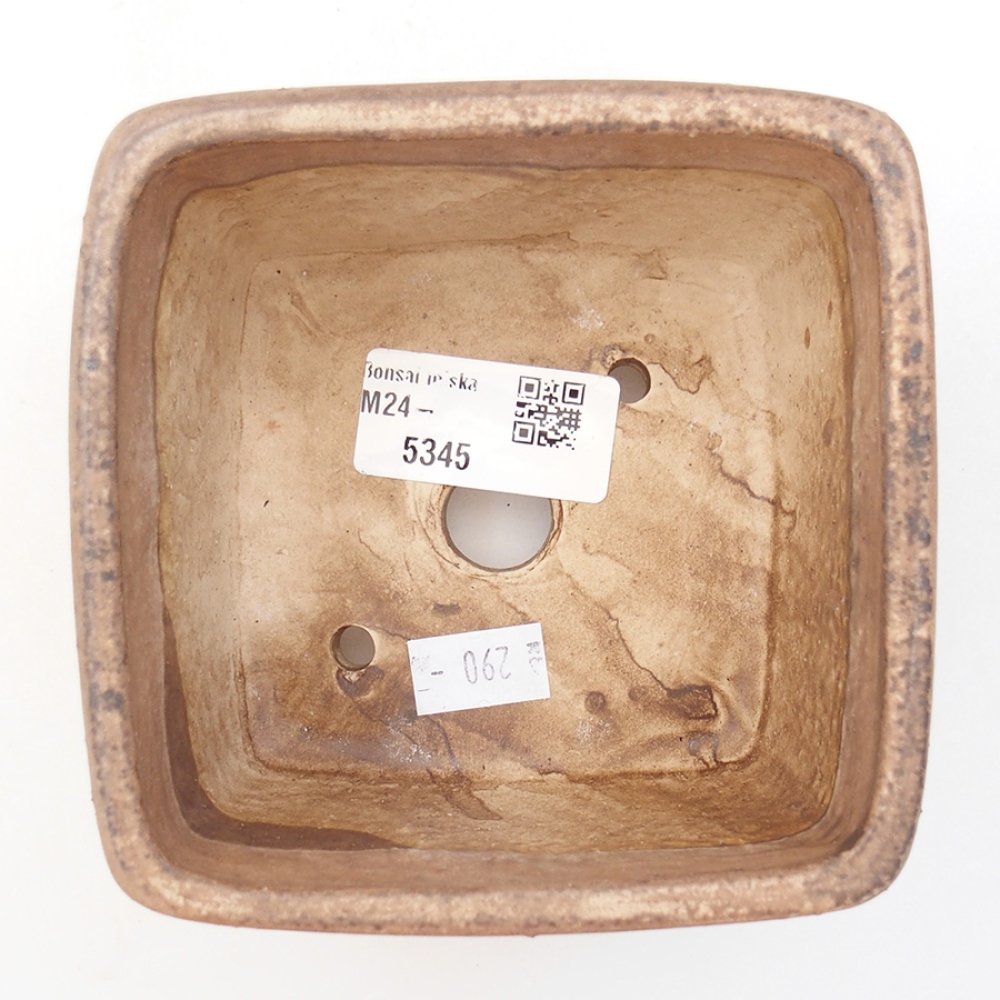 Bol à bonsaï en céramique 10,5 x 10,5 x 7 cm, rose