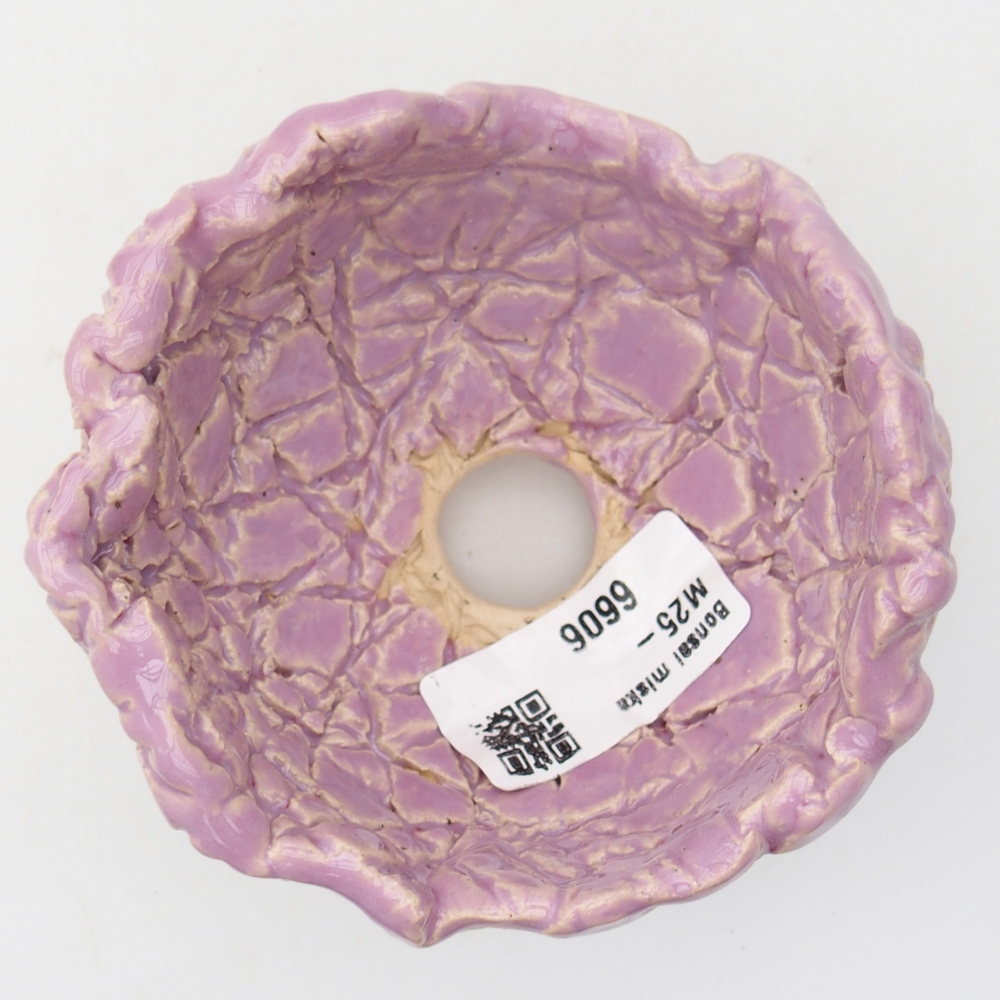 Coquille en céramique 9 x 9 x 6 cm , couleur violet