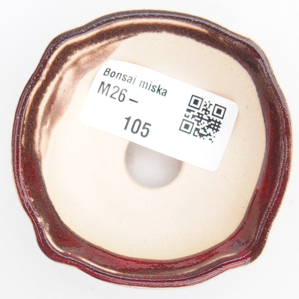 Mini bol bonsaï 6,5 x 6,5 x 3 cm, couleur rouge