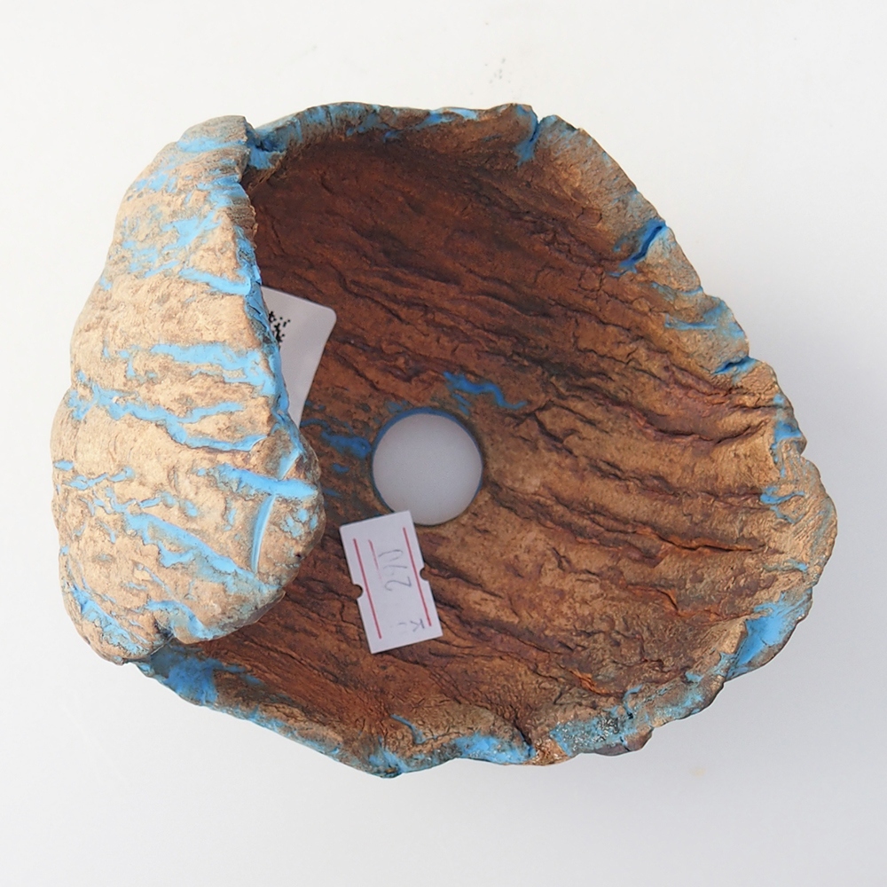 Coquille en céramique 10 x 10 x 12 cm , jaune