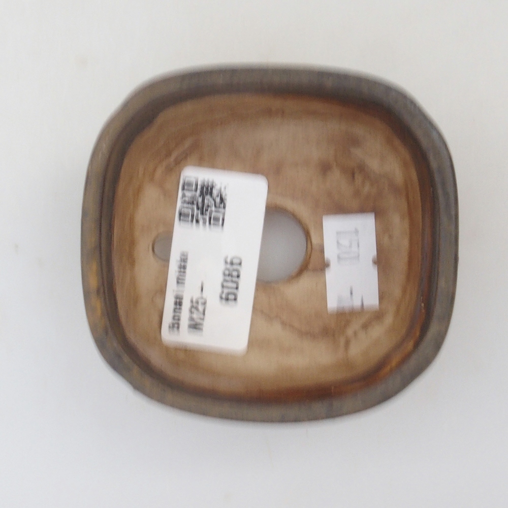 Bol à bonsaï en céramique 10 x 8,5 x 4 cm, brun