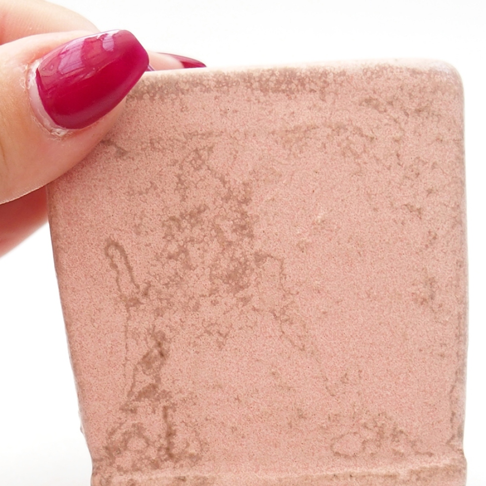 Bol à bonsaï en céramique 6,5 x 6,5 x 7 cm, rose