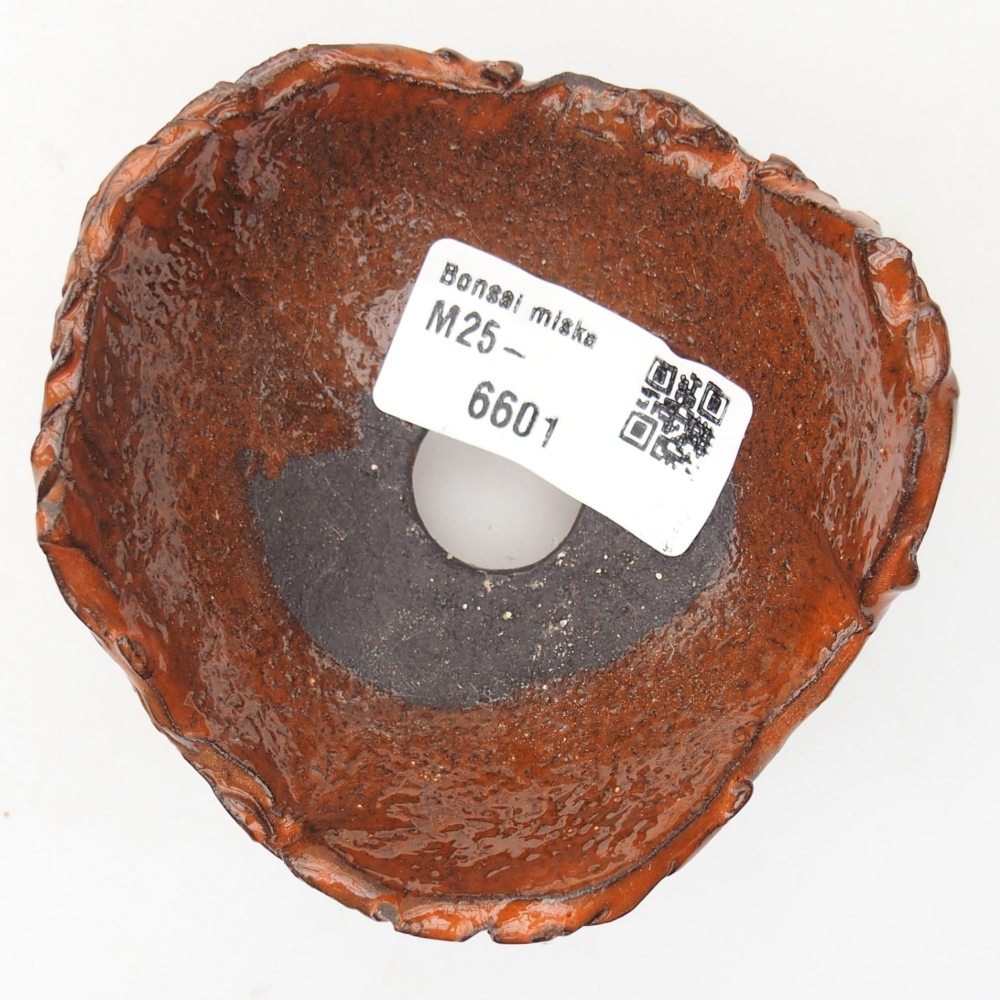 Coquille en céramique 8,5 x 8,5 x 5 cm , couleur orange