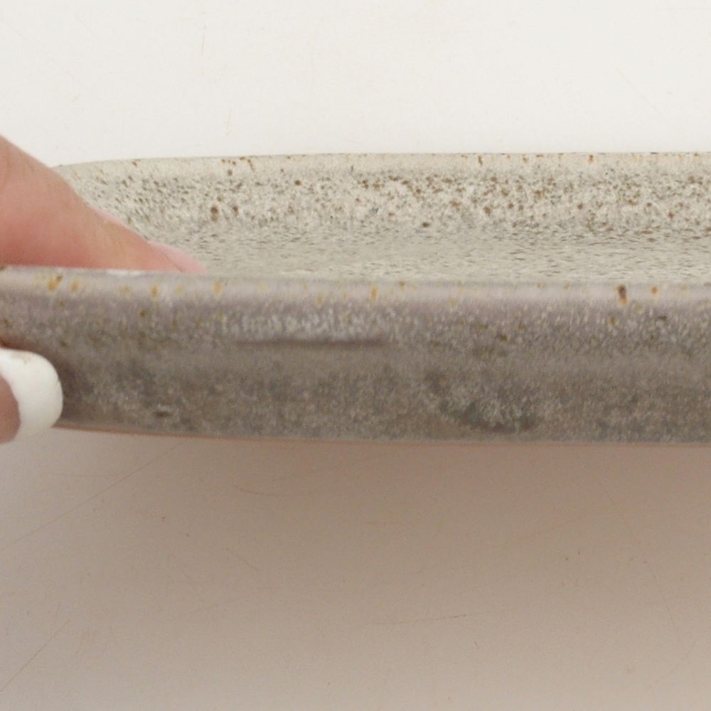 Soucoupe en céramique H25 - 20,5 x 14,5 x 1,5 cm - beige