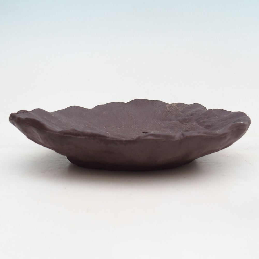 Coquille en céramique 16 x 14,5 x 4 cm , couleur marron