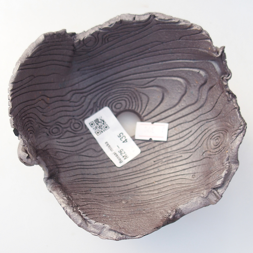 Coquille en céramique 13,5 x 12,5 x 8,5 cm , couleur métallique