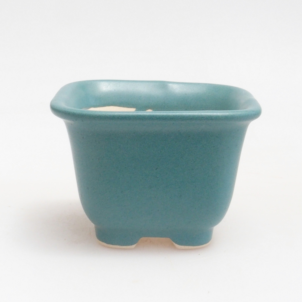 Bol à bonsaï en céramique 6,5 x 5,5 x 4 cm, couleur bleu