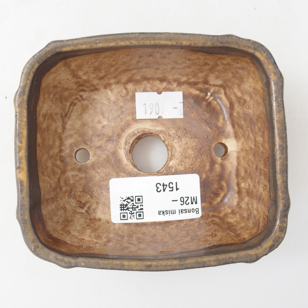 Bol à bonsaï en céramique 10 x 9 x 5 cm, brun