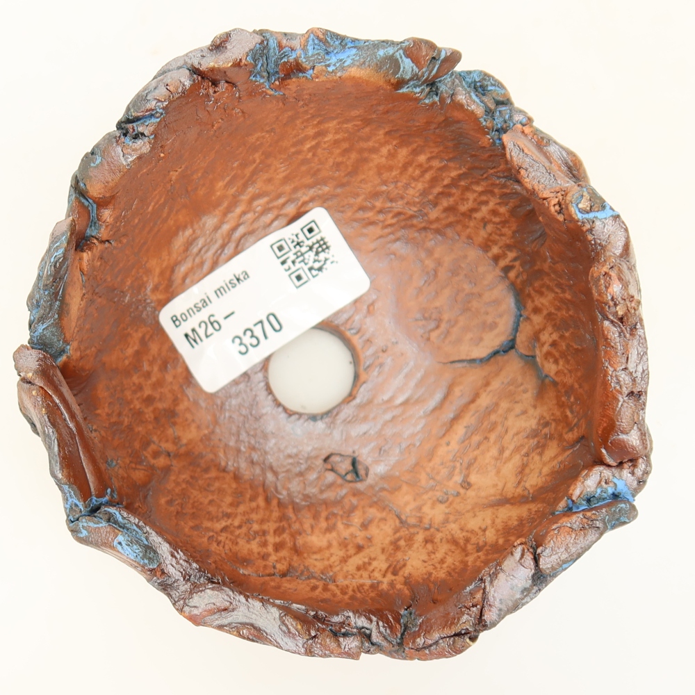Coquille en céramique 10,5 x 10 x 7,5 cm, couleur bleue