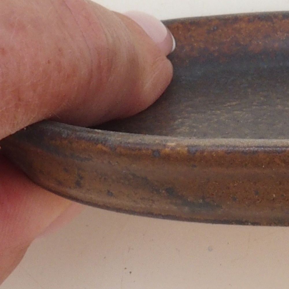 Bol en céramique H04 - 10,5 x 8 x 1 cm - brun