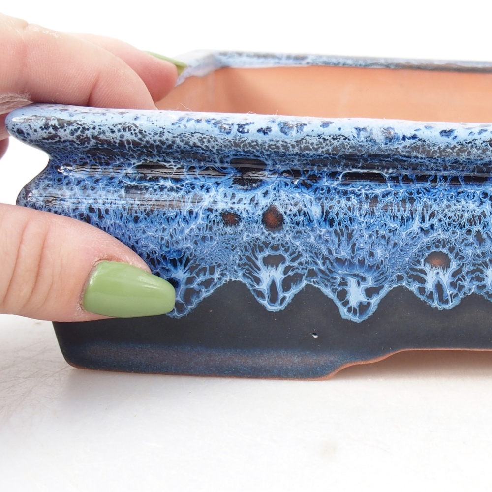 Bol 22 x 17 x 5,5 cm bleu-blanc