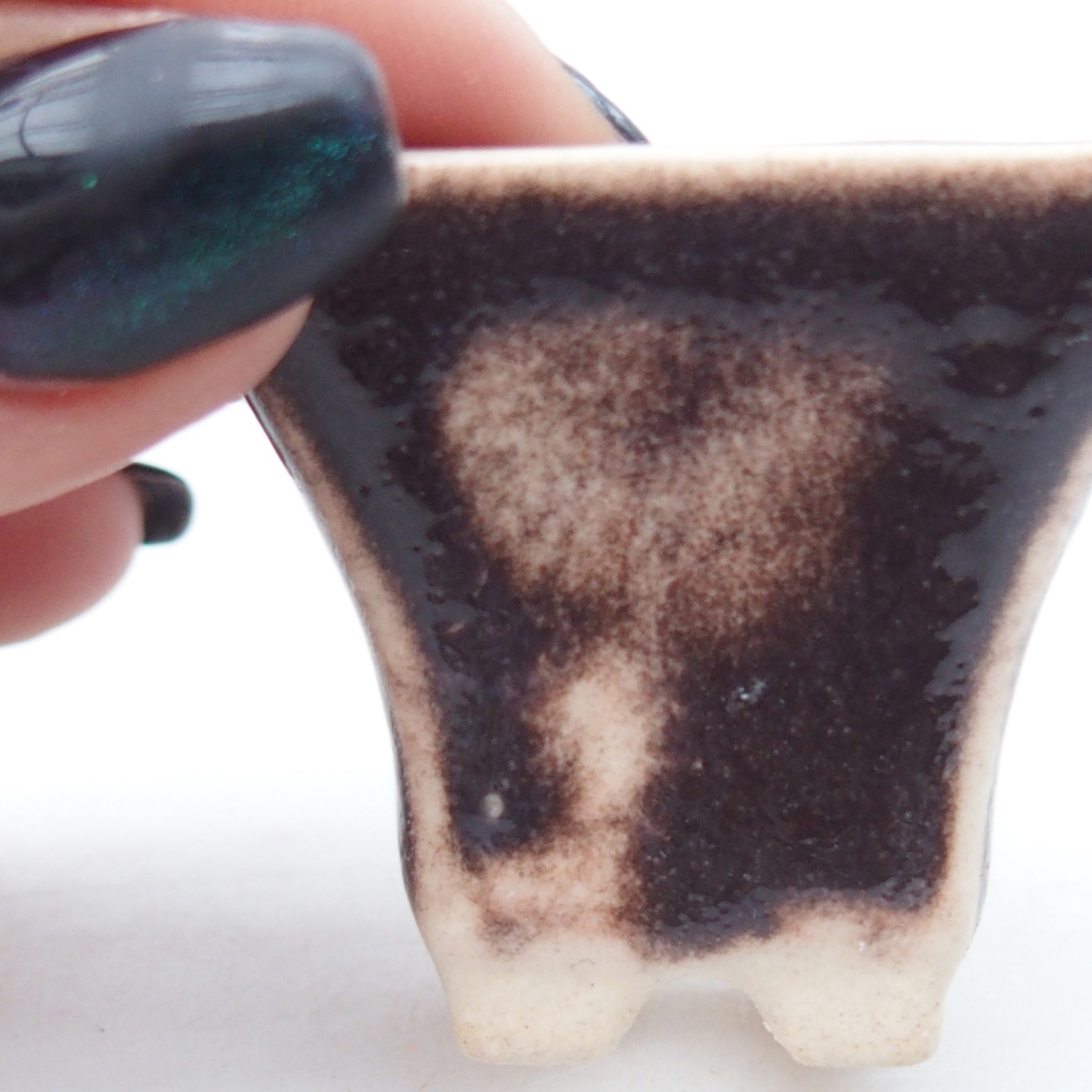 Mini bol bonsaï 4 x 4 x 3,5 cm, brun