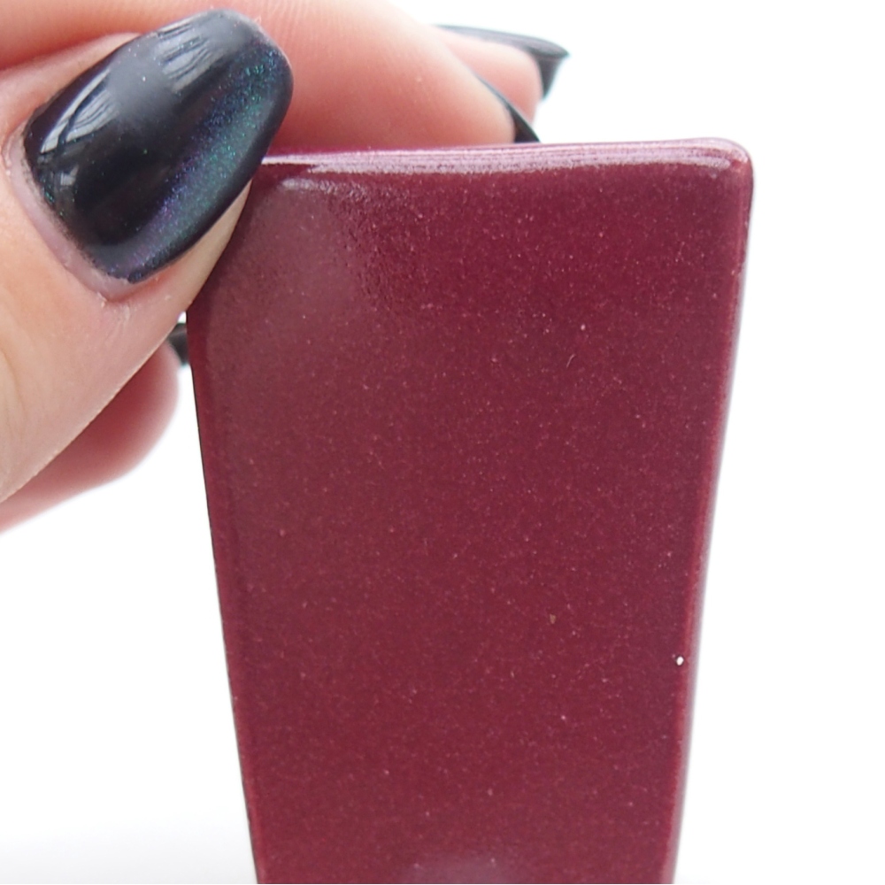 Mini bol bonsaï 3,5 x 3,5 x 5 cm, couleur bordeaux