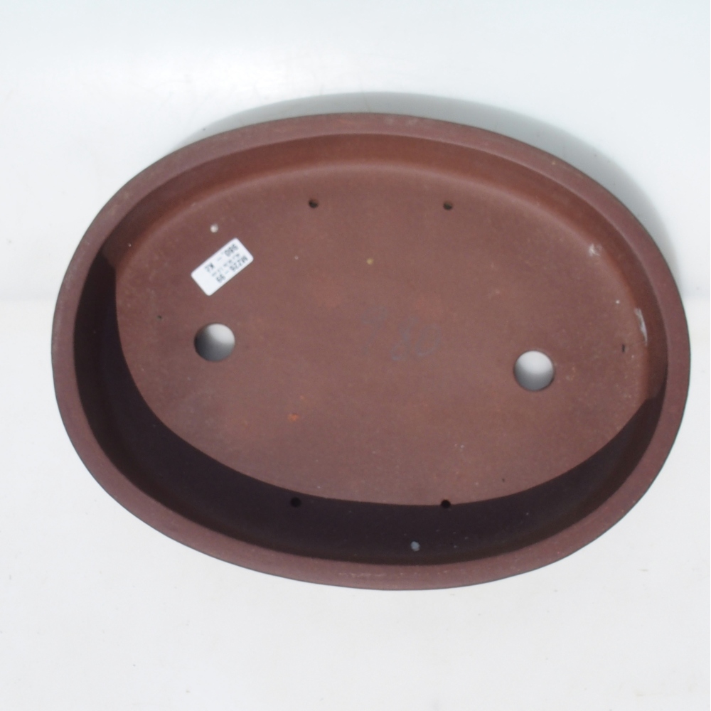 Bol pour bonsaï 40 x 30,5 x 7,5 cm - brun