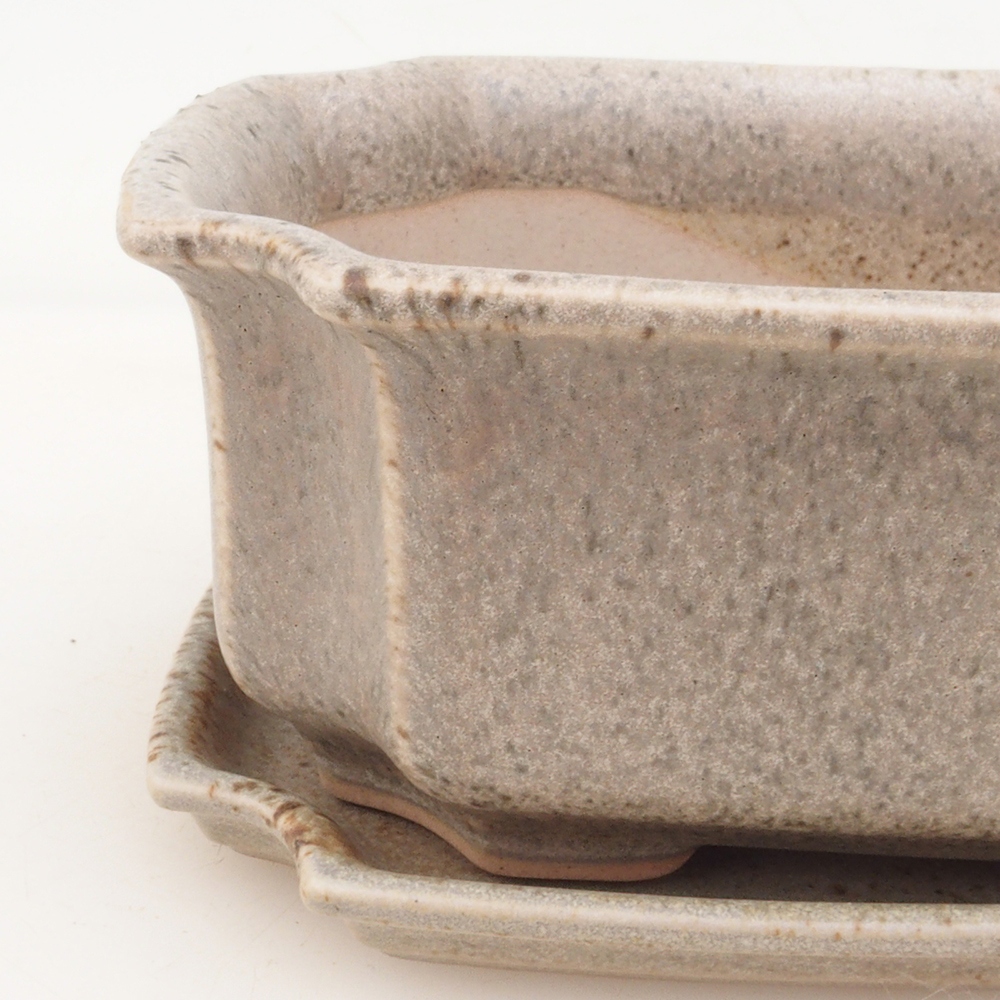 Bol bonsaï + soucoupe H01 - beige