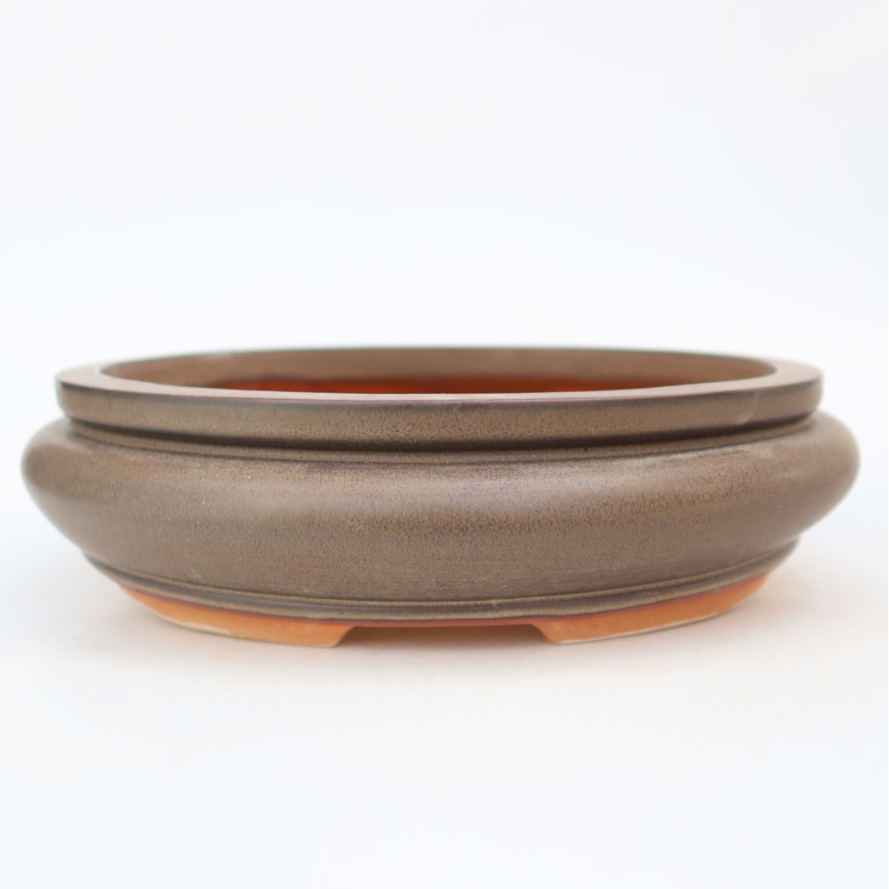 Bol en céramique  23 x 23 x 7 cm, couleur marron