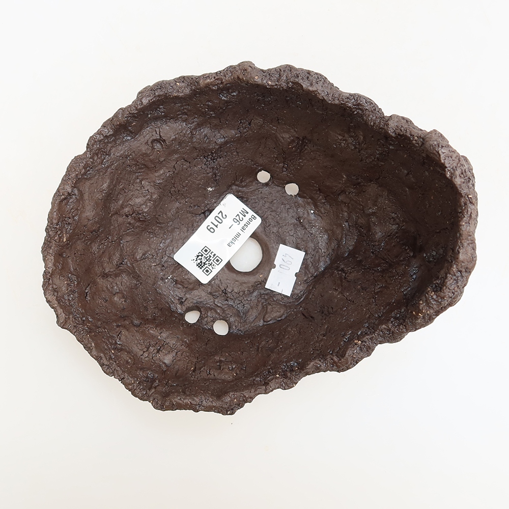 Coquille en céramique 14,5 x 12 x 13 cm, couleur marron