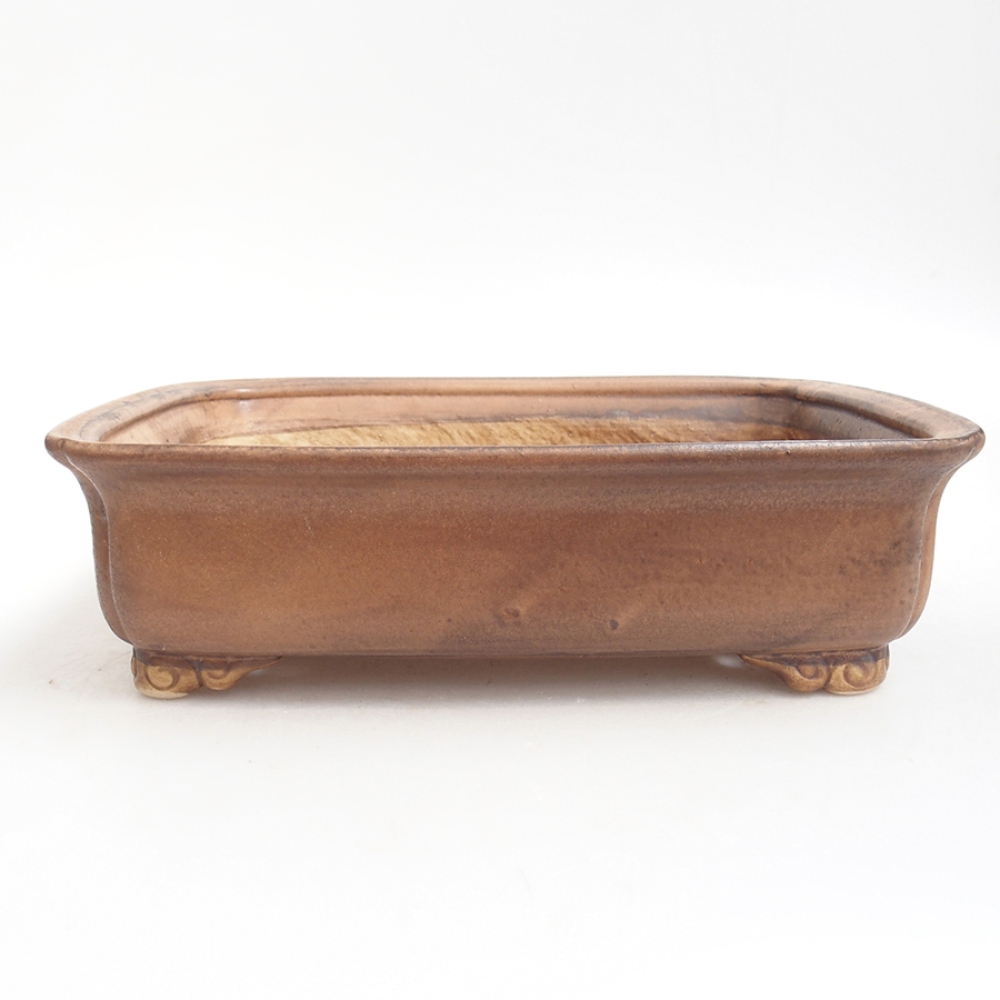 Bol à bonsaï en céramique 25 x 20 x 7,5 cm, rose