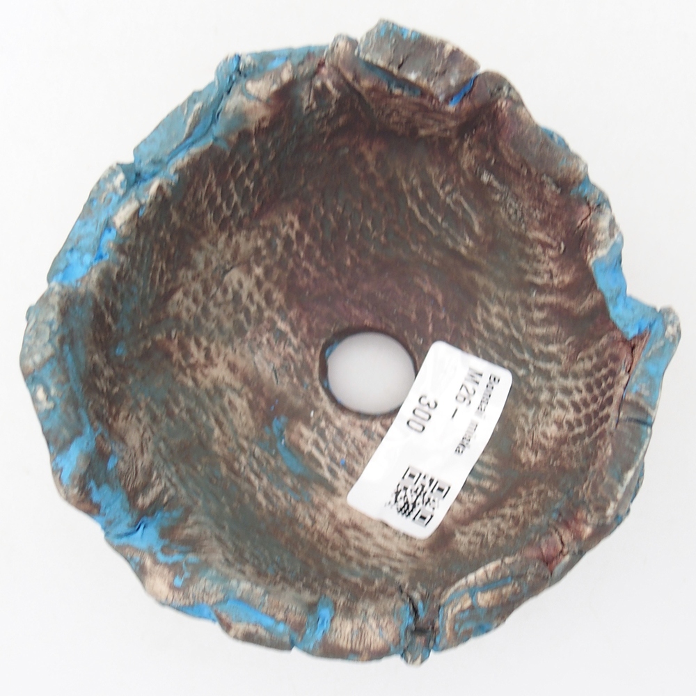 Coquille en céramique 11 x 11 x 7,5 cm , couleur bleu