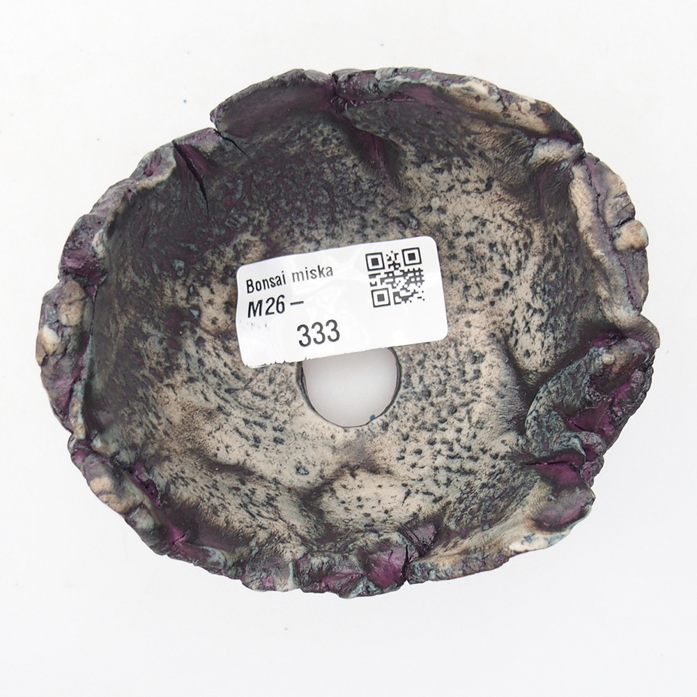 Coquille en céramique 9,5 x 8,5 x 6 cm , couleur violet