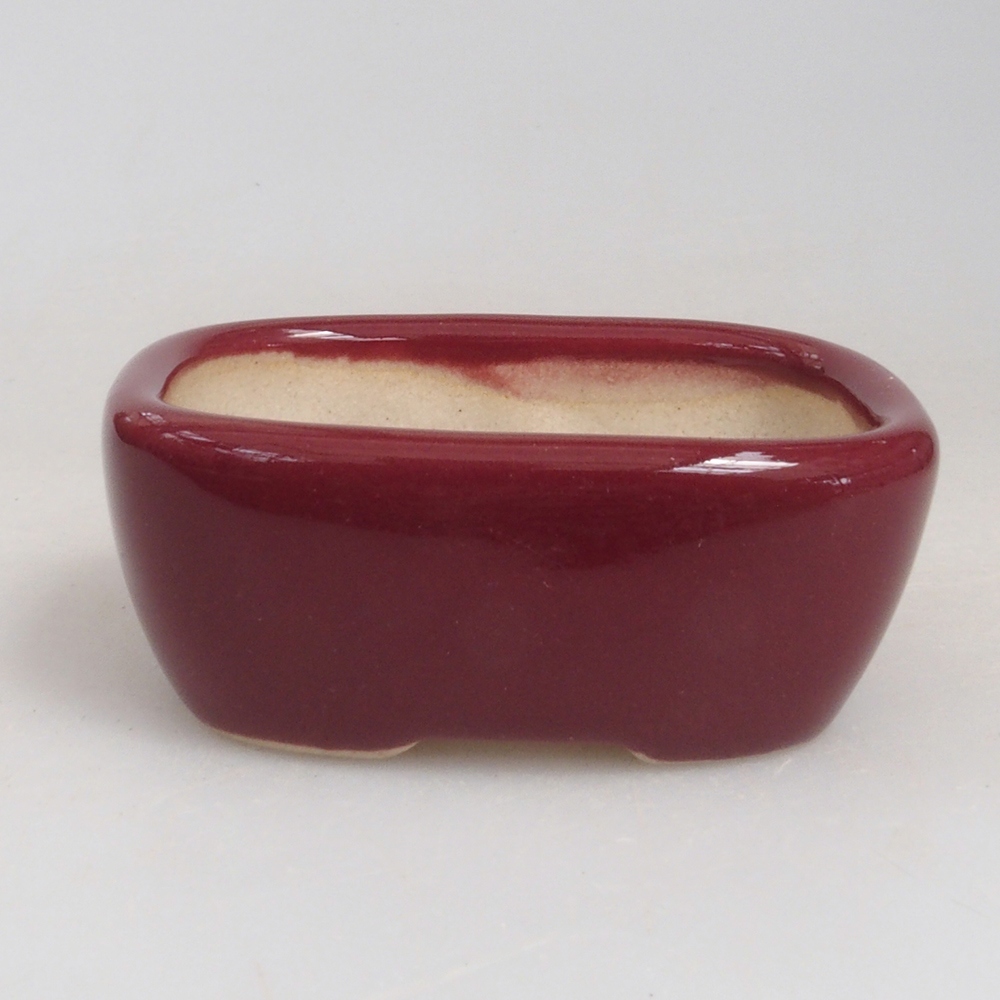 Mini bol bonsaï 5,5 x 4,5 x 2 cm, bordeaux