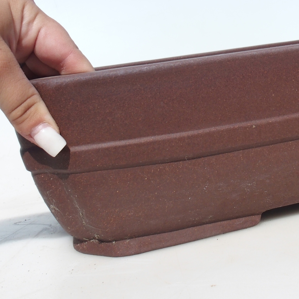 Bol pour bonsaï 41,5 x 32 x 10,5 cm bouleau brun