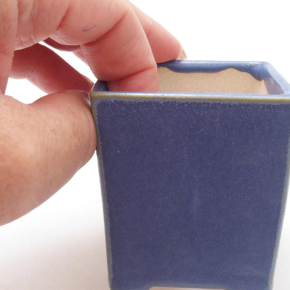 Mini bol bonsaï 5,5 x 5,5 x 6,5 cm, couleur bleu