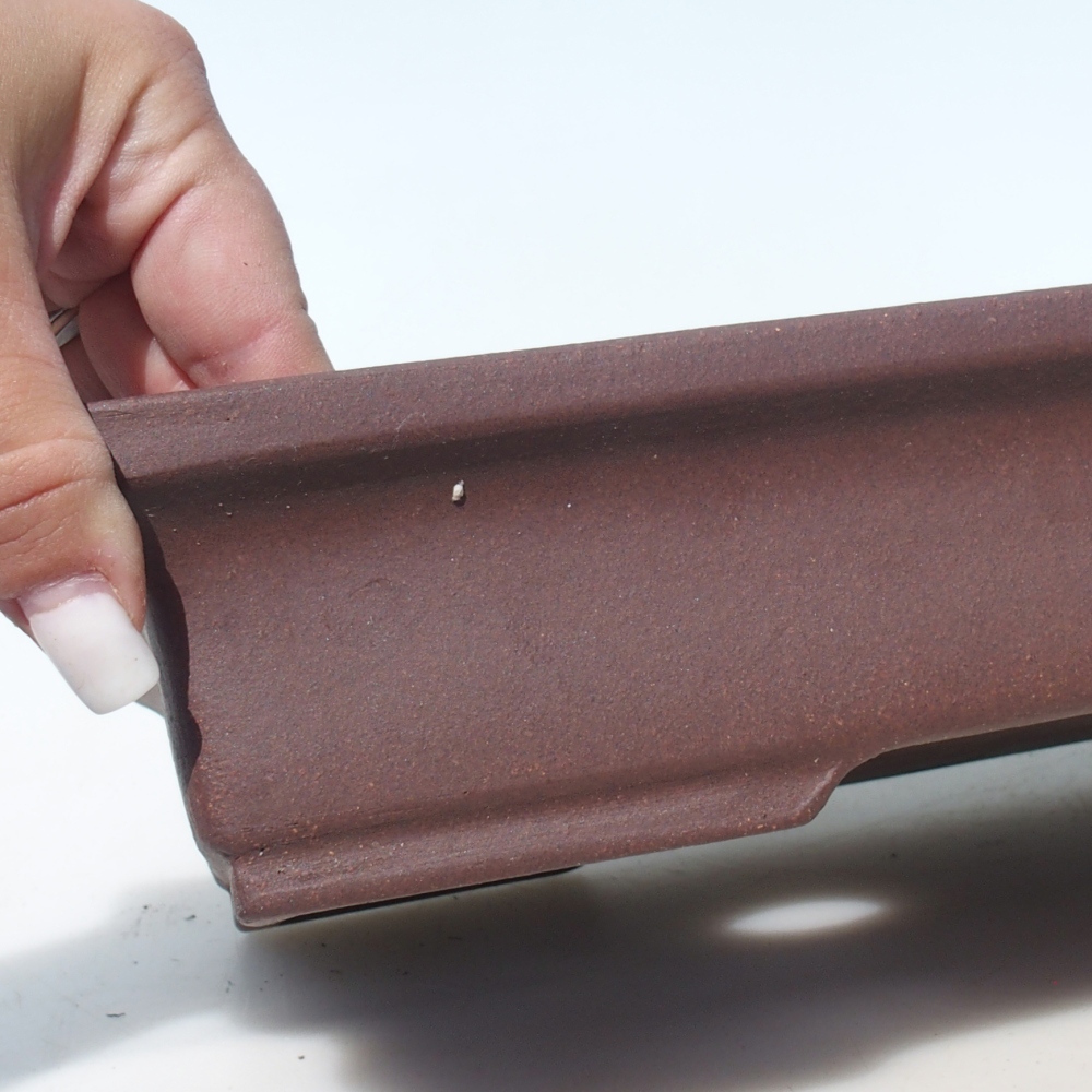 Bol pour bonsaï 36,5 x 24 x 6,5 cm bouleau brun