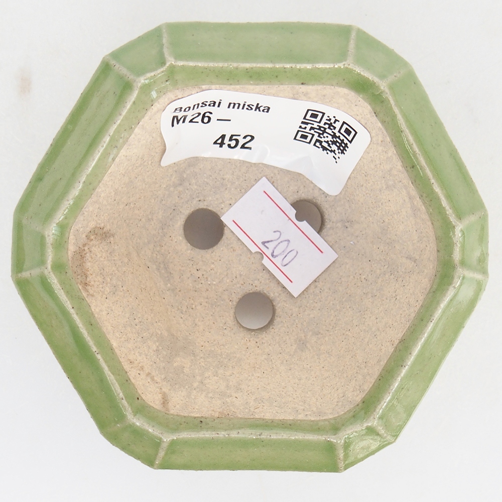 Bol à bonsaï en céramique 8,5 x 8 x 4 cm, vert