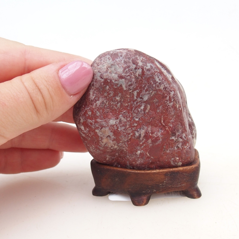 Suiseki - Pierre avec DAI (base en bois)