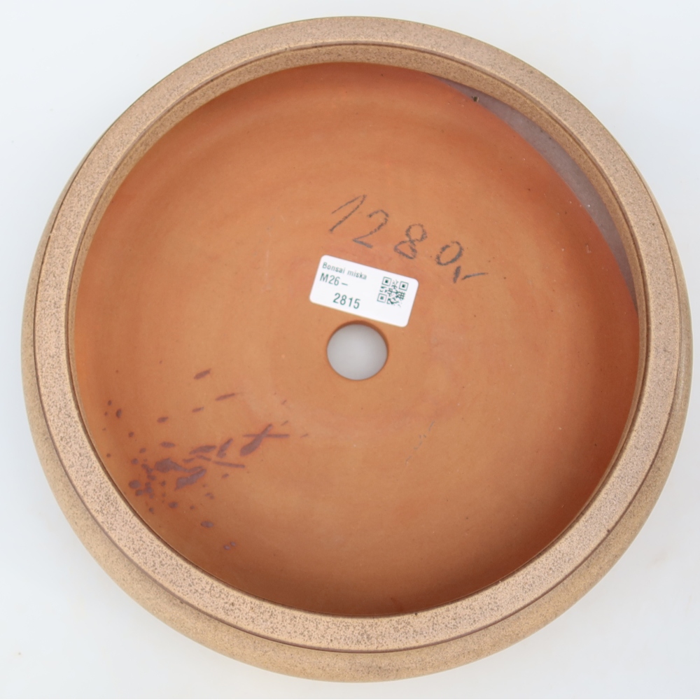 Bol en céramique  23 x 23 x 7 cm, couleur beige