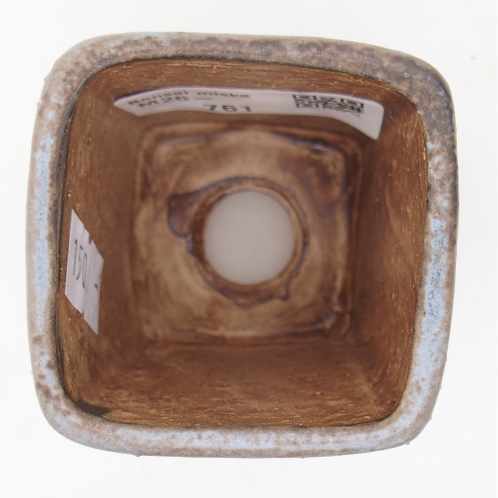 Bol à bonsaï en céramique 5 x 5 x 6,5 cm, couleur bleu