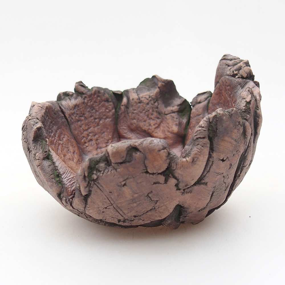 Coquille en céramique 8,5 x 6 x 6,5 cm , couleur verte