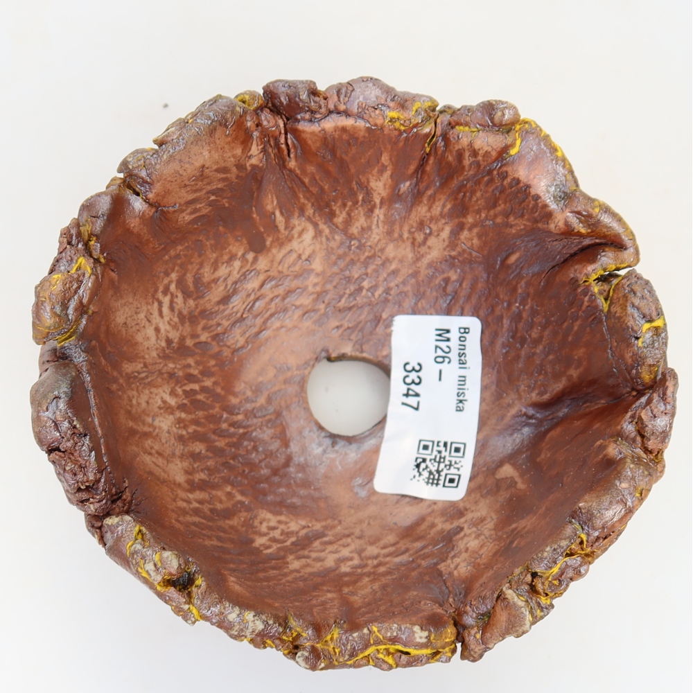 Coquille en céramique  11 x 11 x 7 cm, couleur jaune