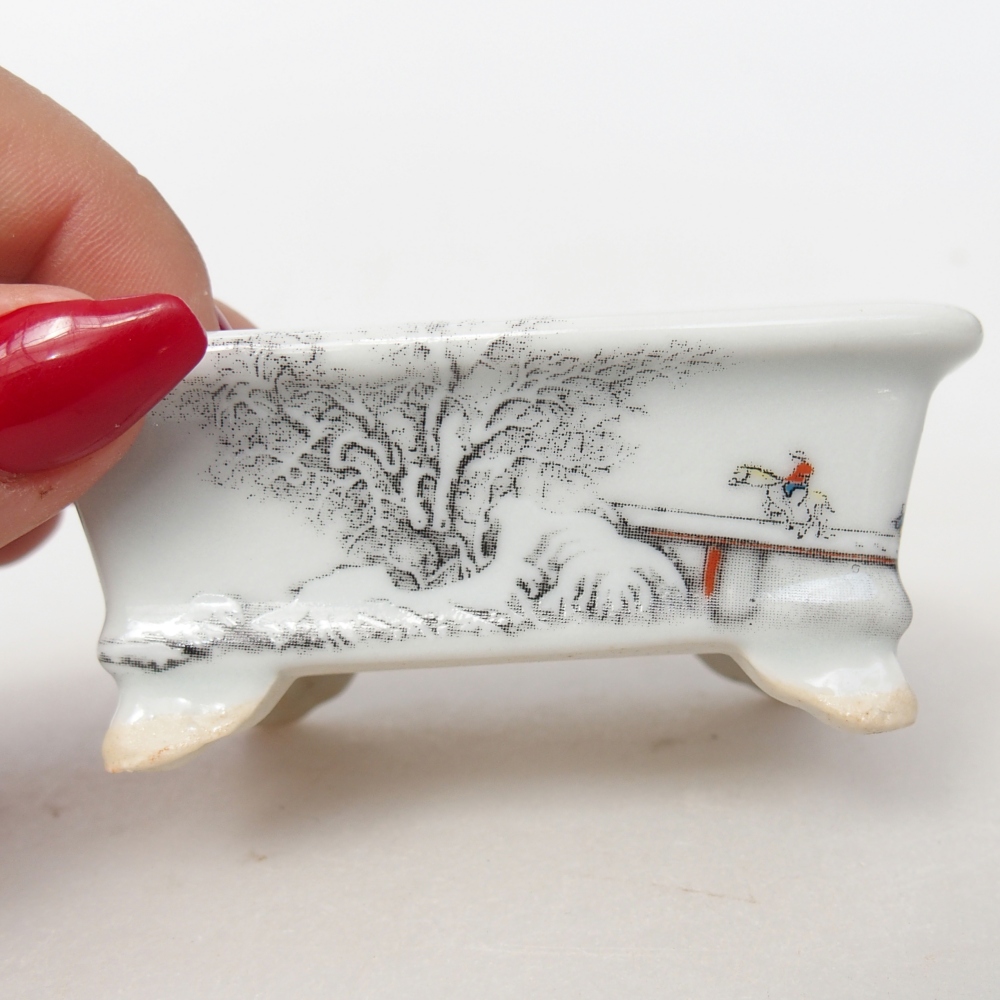 Mini bol bonsaï 8 x 6 x 3 cm, blanc