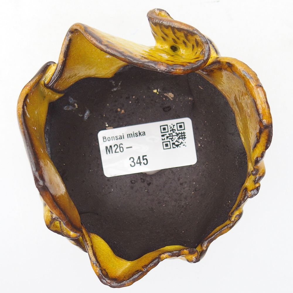 Coquille en céramique 8,5 x 7,5 x 7 cm , couleur jaune