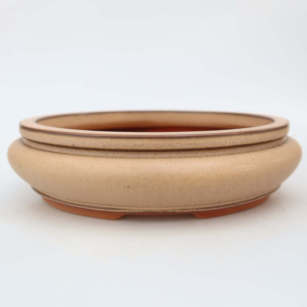 Bol en céramique  23 x 23 x 7 cm, couleur beige