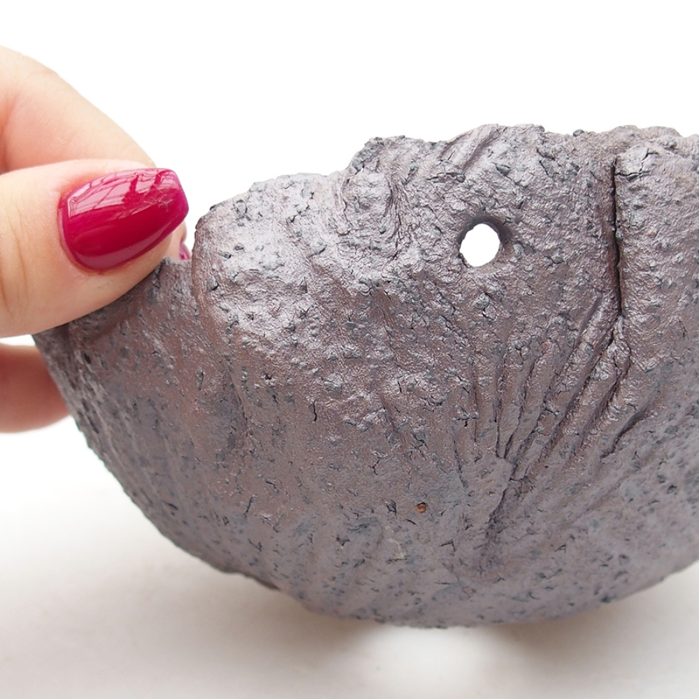 Coquille en céramique 13,5 x 13 x 7 cm , couleur métallique