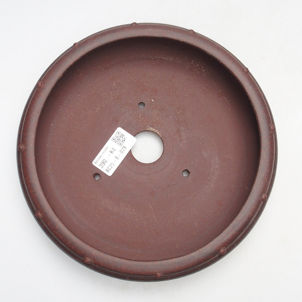 Bol 22 x 22 x 5 cm brun-rouge