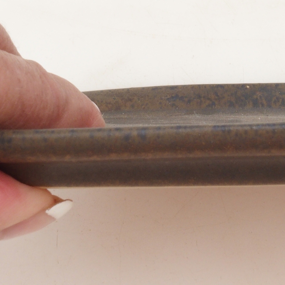 Bol en céramique H50 - 18 x 13 x 1 cm - brun