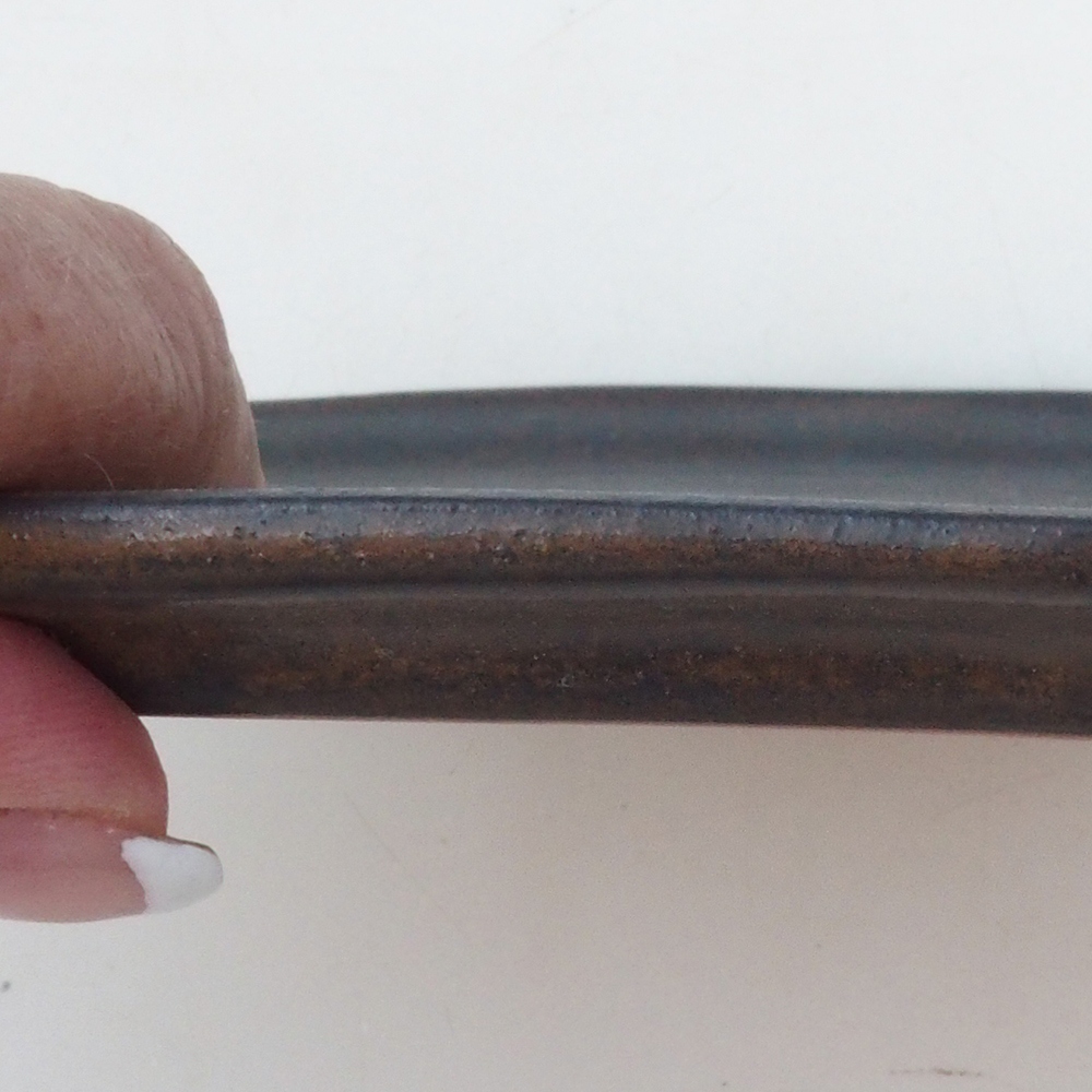 Bol en céramique H51 -18,5 x 14,5 x 1 cm - brun