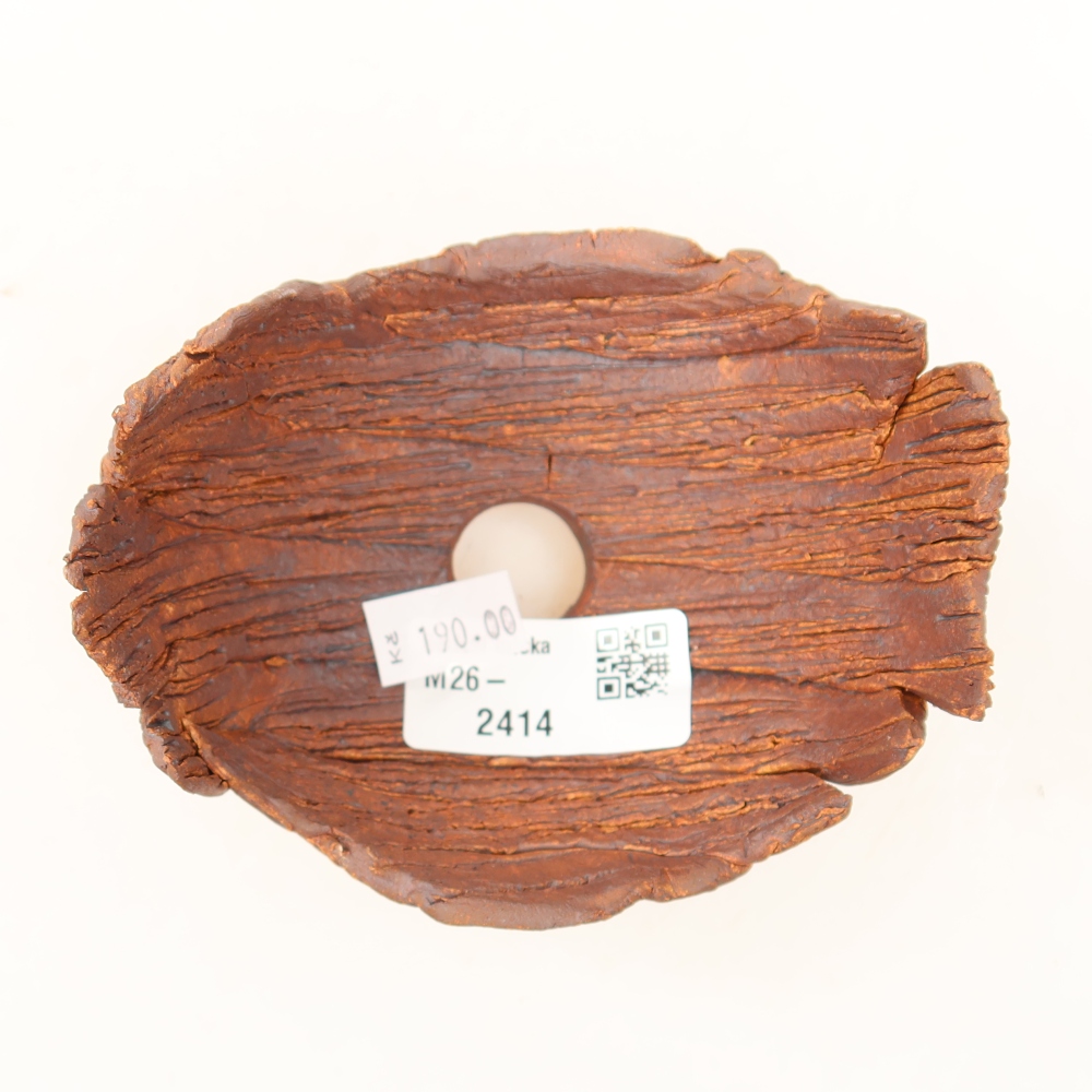 Coquille en céramique  10,5 x 9 x 7,5 cm, couleur marron