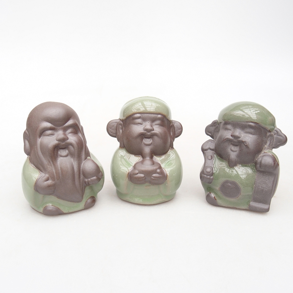 Figurine en céramique 3pcs