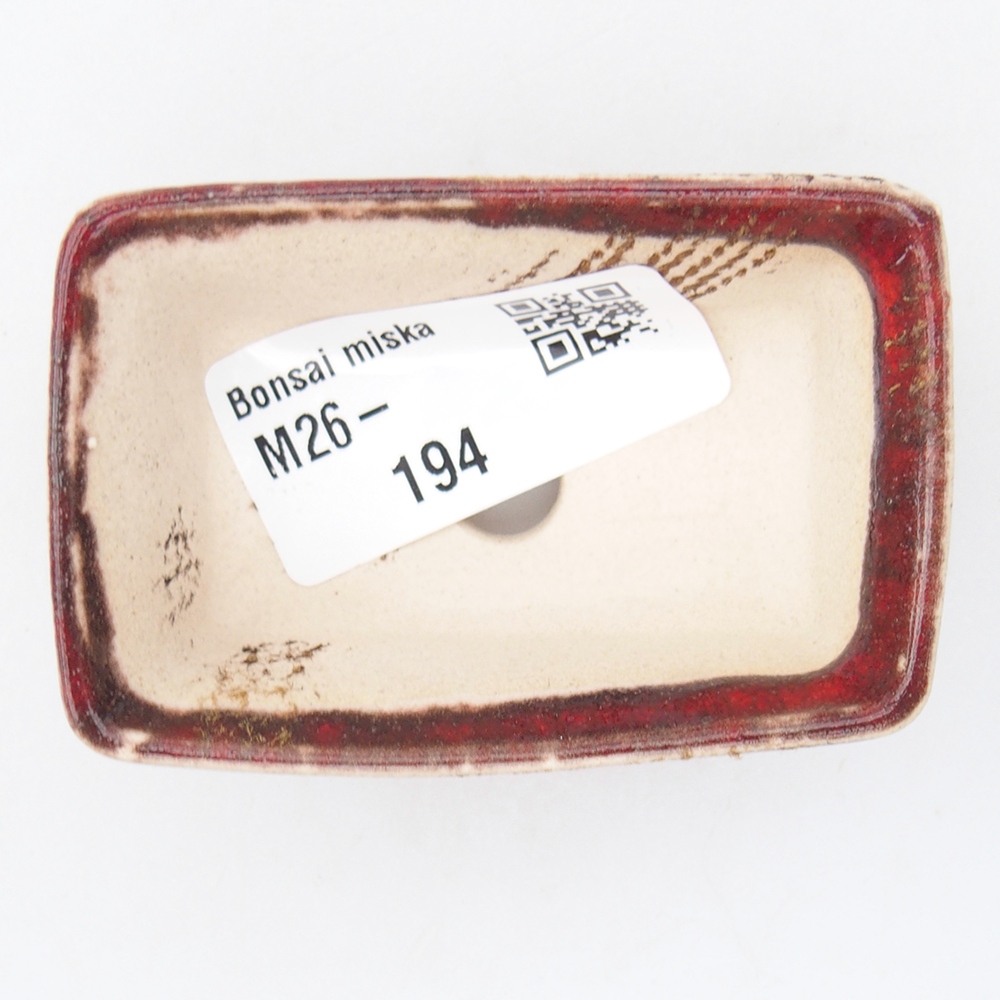 Mini bol bonsaï 6,5 x 4,5 x 2,5 cm, orange